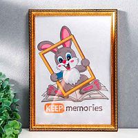 Фоторамка пластик 21*30см Камея 996 золото с ножкой,ширина багета-16мм