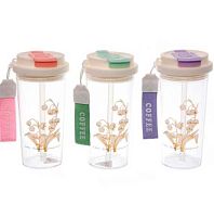 Бутылка д/воды 500мл "Ландыши" 359-1260 пластик,асс.