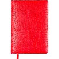 Записная книжка А5  80л. ATTOMEX "Croco" 2251552 кож.зам.,красная,бел.бум.,клетка,поролон