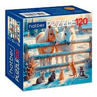 Пазлы  120 ХАТ А5 Premium "Снежное утро" 35204