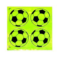 Наклейка светоотражающая 4в1 "Футбол" 15*15см Р2822-7 КнсР2822-7