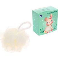 Мочалка д/тела детская "Карапуз" 358-081 полипропиленовая,к/