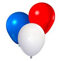 Шары возд. 30см КОКОС "Триколор" 242351 ассорти 3цв.