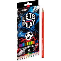 Карандаши 12цв. deVENTE "Football Winner" 5022629 шестигр.,2М,гриф.2,8мм,к/к