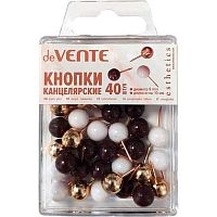 Кнопки силовые deVENTE  9мм  40шт. "Esthetics" 4132514 ассорти,форма-шар,пластик./к