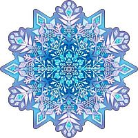 Украшение на скотче "Снежинка" 88.869