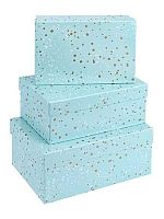 Коробка подар. 3в1 Миленд "Золотое конфетти" прямоуг. ПП-4519 (23*16*9,5-19*12*6,5см)