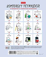 Комплект тетрадей предм. 48л. ХАТ "Приключения кота Пирожка" со.справ.инф.,обл.мел.бум.(12шт.)
