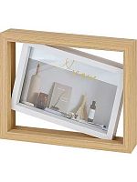 Фоторамка 10*15см Миленд "Эстетика простоты" ФР-7435 белая,дерево,стекло