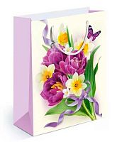 Пакет подар. (M) "Букет" 15.11.01729 мат.лам,18*22,7*10см