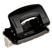 Дырокол  16л. KANGARO DP-482 G чёрный,с линейкой