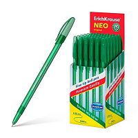 Ручка шар. EK Neo 46518 зелёная,0,7мм,игольч.,тонир.,технолог.суперскольж.
