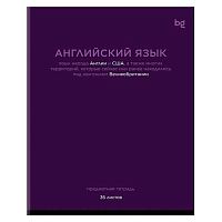 Тетрадь предм. 36л. BG "Color balance-Английский язык" 62305 эконом,со справ. мат. (клетка)