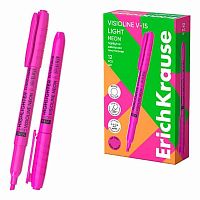 Маркер текст. EK VisioLine V-15 Классика Неон 65569 розовый,скош.,0,6-3,6мм