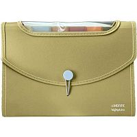 Папка  8отд. deVENTE "sigNATURE" 3078521 А4 оливковая,фактура "ткань",650мкм,цв.разд.,клапан