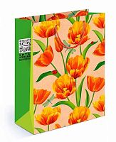 Пакет подар. (ML)  "Тюльпаны" 15.11.00975  22*31*10см