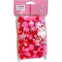 Набор д/творчества deVENTE "Помпоны" 8000419 розовые асс.,50шт,25мм