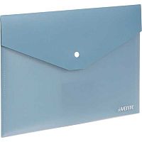 Папка-конверт на кнопке А4 deVENTE "sigNATURE" 3072511 сумеречно синяя,пластик.,350мкм,фактура"ткань