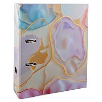 Регистратор 75мм Fiorenzo А4 "Пастельный флюид" 252842 мат.лам.картон.,разбор.,фольга