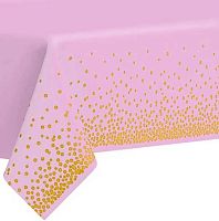 Скатерть "Руби розовая" 137*183см,ПВХ 904-0304