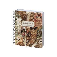 Ежедневник н/д А6 136л. BV тв.обл., спираль "Фауна.Волшебные совы" 3-703/08