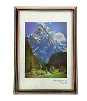 Фоторамка пластик 21*30см Офис 282 карельская берёза,ширина багета-20мм