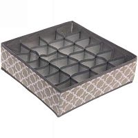 Кофр-органайзер д/хранения "Локки" 834-259 бежевый,24отд.,32*32*10см