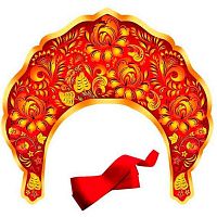 Кокошник "Народные узоры" 30001751 картон,с лентой