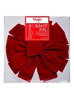 Украшение НГ ФЕНИКС "Бант красный" 91407 полиэстер,4*130*28см