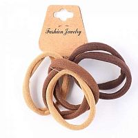 Резинка д/волос КОКОС 200463 (набор 6шт) ,5см,асс.2цв.