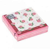Салфетка бум. Bouquet de Luxe "Розита" 25319 (25шт),3-х сл.,24*24см
