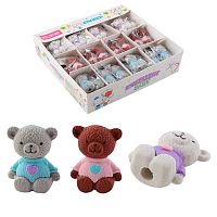 Ластик-насадка КОКОС SONGYEA "Мишка с сердечком" 253638 каучук.,40*32*15мм,асс.