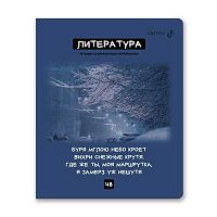 Тетрадь предм. 48л. SVETOCH "Мраксимализм-Литература" Т275 (01785) справ.инф. (линейка)
