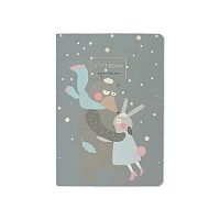 Тетрадь 32л. (клетка) А6 BV "Обнимашки" 7-32-001/02 мел.карт.,мат.лам.,софт-тач,беж.бум.