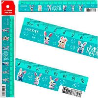 Линейка 16см deVENTE "Little Rabbit" 5091601 пластик.
