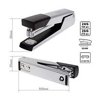 Степлер №24/6, 26/6 25л. ХАТ "Technic" DS_085947 чёрный,метал.,к/к