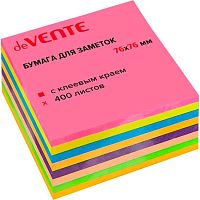 Кл.бумага д/заметок 76*76мм deVENTE 400л. 2010525 неон 5цв.+интенсив 3цв.
