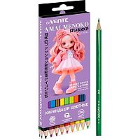 Карандаши 18цв. deVENTE "Amai Menoko" 5023618 шестигр.,2М,гриф.2,8мм,к/к