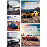 Тетрадь 12л. (линейка) Проф-Пресс Profit "Авто и пейзаж-2" 12-5571 цв.мел.обл.,асс.
