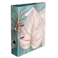 Регистратор 75мм Fiorenzo А4 "Тропические листья" 231742 мат.лам.картон.,разбор.,выб.лак