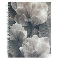 Тетрадь 80л. (клетка) ФЕНИКС пластик.обл. спираль "Лепестки" 73365