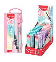 Циркуль MAPED "Study Pastelcollector" 194111 цинк.,эргон. головк.,пластик.футл.