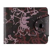 Кошелек КОКОС "Graffiti" 252122 чёрный,кожзам.