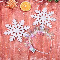 Ободок карнавал. "Сказочная снежинка" 776-438