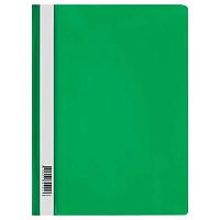 Скоросшиватель пластиковый А4 СТАММ ММ-30705 зелёный,120мкм,с прозр.верх.