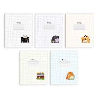 Тетрадь 12л. (клетка) ФЕНИКС "Озорные коты" 70900 выб.уф-лак,мел.карт.,асс.	