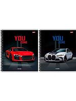 Тетрадь 96л. (клетка) Проф-Пресс Profit спираль "Красивые автомобили-6" 96-8453 цв.мел.обл.,асс.