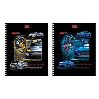 Тетрадь 96л. (клетка) ХАТ спираль "Сердце мотора" глянц.лам.,асс.