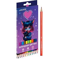 Карандаши 12цв. deVENTE "Friends Forever" 5022623 шестигр.,2М,гриф.2,8мм,к/к