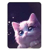 Зеркало КОКОС "Любимый котик" 260865 кож.зам.,6*8,5см,фиолетовый